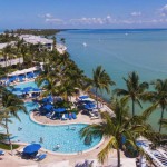 Pools and waterfront at South Seas Island Resort